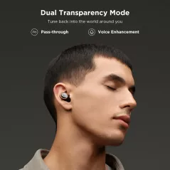 1MORE EVO Noise Cancelling Earbuds, Audiophile Headphones with Dual Drivers, Adaptive ANC, Bluetooth Headphones, HiFi Sound,