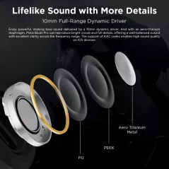 1MORE PistonBuds Pro Hybrid Active Noise Canceling Wireless Earbuds, Bluetooth 5.2 Headphones, 12 Studio-Grade EQs, AAC, 30h