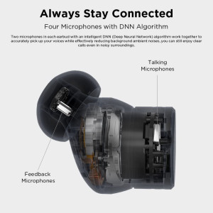 1MORE PistonBuds Pro Hybrid Active Noise Canceling Wireless Earbuds, Bluetooth 5.2 Headphones, 12 Studio-Grade EQs, AAC, 30h