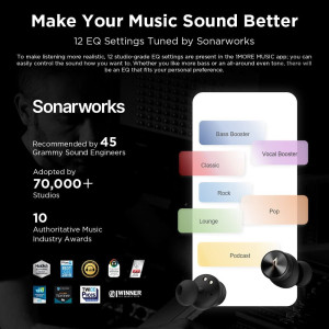 1MORE PistonBuds Pro Hybrid Active Noise Canceling Wireless Earbuds, Bluetooth 5.2 Headphones, 12 Studio-Grade EQs, AAC, 30h