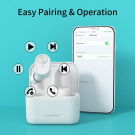 SoundMAGIC TWS50 - Écouteurs Sans Fil, Étanches, Bluetooth 5.0