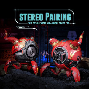 Gravastar Bluetooth Speakers Mars Pro, Bass Boost, 15H Playtime, Stereo Sound Music Box Bluetooth Portable Wireless Party