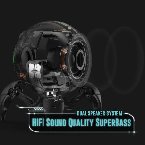 Gravastar Bluetooth Speakers Mars Pro, Bass Boost, 15H Playtime, Stereo Sound Music Box Bluetooth Portable Wireless Party