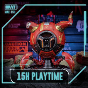 Gravastar Bluetooth Speakers Mars Pro, Bass Boost, 15H Playtime, Stereo Sound Music Box Bluetooth Portable Wireless Party