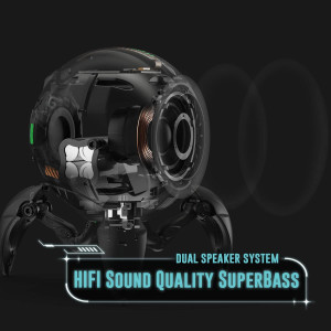 Gravastar Bluetooth Speakers Mars Pro, Bass Boost, 15H Playtime, Stereo Sound Music Box Bluetooth Portable Wireless Party