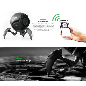 Gravastar Bluetooth Speakers Mars Pro, Bass Boost, 15H Playtime, Stereo Sound Music Box Bluetooth Portable Wireless Party