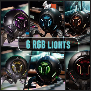 Gravastar Bluetooth Speakers Mars Pro, Bass Boost, 15H Playtime, Stereo Sound Music Box Bluetooth Portable Wireless Party