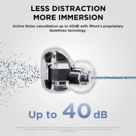 1MORE ComfoBuds Mini - Écouteurs Compacts Hybrides à Réduction de Bruit