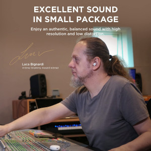 1MORE ComfoBuds Mini Hybrid Active Noise Cancelling Earbuds, in-Ear Headphones with Stereo Sound, Bluetooth 5.2 Headset with 4