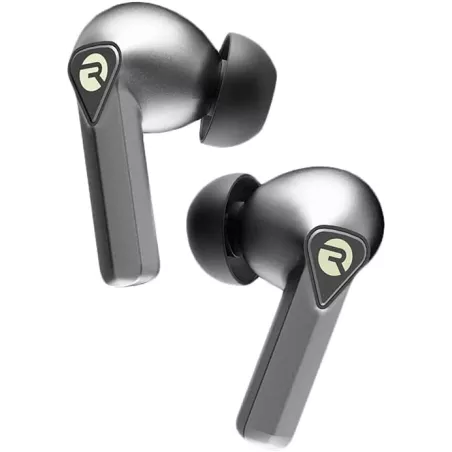 Raycon Everyday : Écouteurs sans Fil Jet Silver – Autonomie 32H, Bluetooth, Étanches, Son Immersif !
