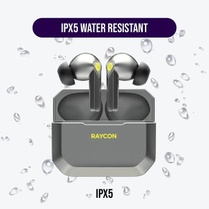 Raycon The Gaming Bluetooth True Wireless Earbuds with Built in Mic, Low Latency, 31 Hours of Battery, Charging Case with Talk,