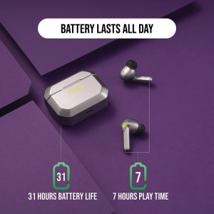 Raycon The Gaming Bluetooth True Wireless Earbuds with Built in Mic, Low Latency, 31 Hours of Battery, Charging Case with Talk,