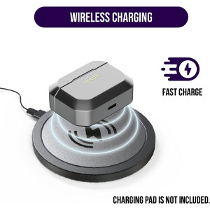 Raycon The Gaming Bluetooth True Wireless Earbuds with Built in Mic, Low Latency, 31 Hours of Battery, Charging Case with Talk,