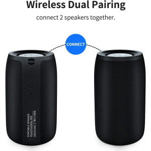 Bluetooth Speaker,MusiBaby Speakers,Outdoor, Portable,Waterproof,Wireless Speaker,Dual Pairing, Bluetooth 5.0,Loud