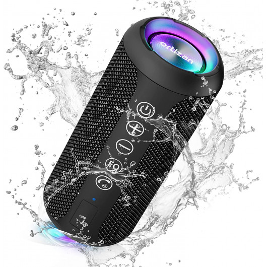 Ortizan Portable Bluetooth Speaker - Waterproof, 30H Playtime