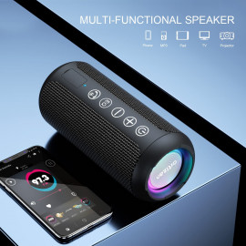 Ortizan Portable Bluetooth Speaker - Waterproof, 30H Playtime