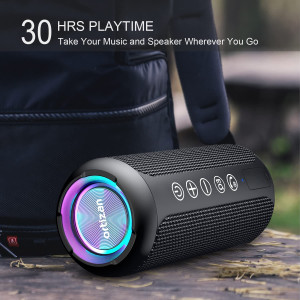 Ortizan Portable Bluetooth Speaker, IPX7 Waterproof Wireless Speaker with 24W Loud Stereo Sound, Outdoor Speakers with Bluetooth
