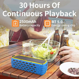 CYBORIS Portable Bluetooth Speaker - Powerful, Waterproof Sound