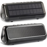 Enceinte Bluetooth Solaire - 5000mAh, 50H d'Autonomie, Étanche IPX6
