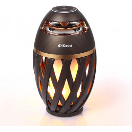 Haut-parleur Bluetooth à Flamme LED DiKaou - Son Stéréo Portable avec Flammes LED Atmosphériques