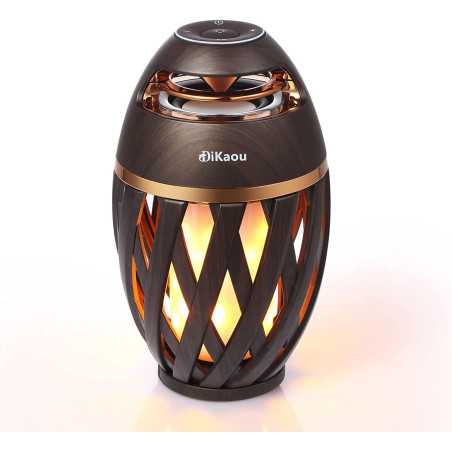 DIKAOU Led Flame Speaker, Torch Atmosphere Bluetooth Speakers&Outdoor Portable Stereo Speaker with HD Audio and Enhanced