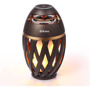 DIKAOU Led Flame Speaker, Torch Atmosphere Bluetooth Speakers&Outdoor Portable Stereo Speaker with HD Audio and Enhanced