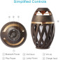 DIKAOU Enceinte Flamme LED : Ambiance Torche, Bluetooth, Son HD, Parfaite pour lExtérieur!
