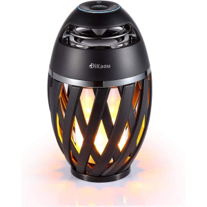 DIKAOU Led Flame Speaker, Torch Atmosphere Bluetooth Speakers&Outdoor Portable Stereo Speaker with HD Audio and Enhanced