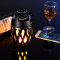 DIKAOU Enceinte Flamme LED : Ambiance Torche, Bluetooth, Son HD, Parfaite pour lExtérieur!