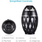 DIKAOU Enceinte Flamme LED : Ambiance Torche, Bluetooth, Son HD, Parfaite pour lExtérieur!