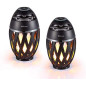 DIKAOU Enceinte Flamme LED : Ambiance Torche, Bluetooth, Son HD, Parfaite pour lExtérieur!