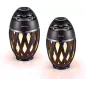 DIKAOU Enceinte Flamme LED : Ambiance Torche, Bluetooth, Son HD, Parfaite pour lExtérieur!