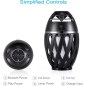 DIKAOU Enceinte Flamme LED : Ambiance Torche, Bluetooth, Son HD, Parfaite pour lExtérieur!