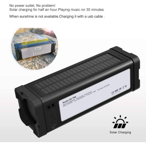 ABFOCE Solar Bluetooth Speaker,IPX7 Waterproof Speaker 20W Rich Bass,with 27 LEDs Lights TWS Wireless Speaker Bluetooth