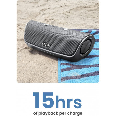 Cleer Audio Stage Smart Bluetooth Speaker - IPX7 Waterproof, Built-in Alexa, Stereo Pairing Capabilities, with Digital