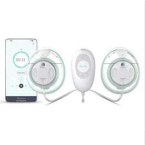 Elvie Stride Hospital-Grade App-Controlled Breast Pump | Hands-Free Wearable Ultra-Quiet Electric Breast Pump with 2-Modes