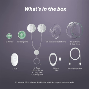 Elvie Stride Hospital-Grade App-Controlled Breast Pump | Hands-Free Wearable Ultra-Quiet Electric Breast Pump with 2-Modes