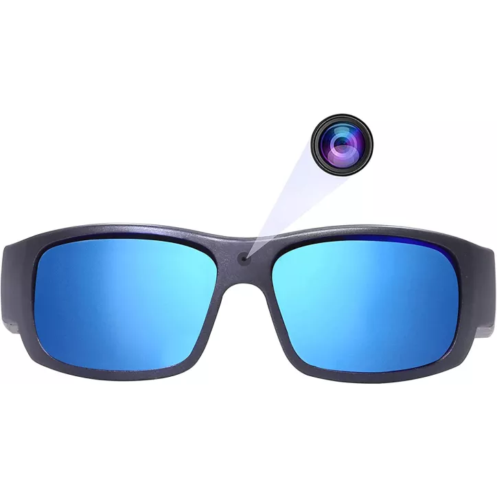 Lunettes Caméra HD 1080P OhO: Filmez Vos Aventures en Toute Sécurité! Verres Polarisés UV400, 32GB