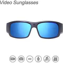 Lunettes Caméra HD 1080P OhO: Filmez Vos Aventures en Toute Sécurité! Verres Polarisés UV400, 32GB