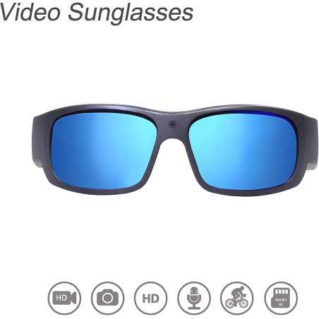 Lunettes Caméra HD 1080P OhO: Filmez Vos Aventures en Toute Sécurité! Verres Polarisés UV400, 32GB