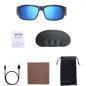 Lunettes Caméra HD 1080P OhO: Filmez Vos Aventures en Toute Sécurité! Verres Polarisés UV400, 32GB