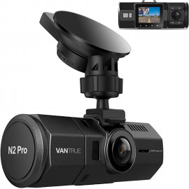 Vantrue N2 Pro Uber Dual 1080P Dash Cam, 2.5K 1440P Front Dash Cam, Front and Inside Loop Dash Camera with Infrared Night