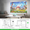 Mini Projector, PVO Portable Projector for Cartoon, Kids Gift, Outdoor Movie Projector, LED Pico Video Projector for Home