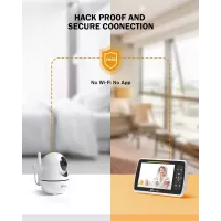 iFamily Moniteur Bébé Vidéo 5 avec Audio Bidirectionnel et Vision Nocturne - Sécurité et Sérénité!