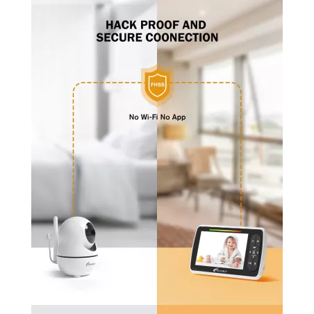iFamily 5 Baby Monitor: Two-Way Audio, Night Vision & Temperature Monitoring - Peace of Mind Guaranteed!