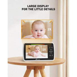 Baby Monitor with Camera and Audio - iFamily 5 Inch Video Baby Monitor