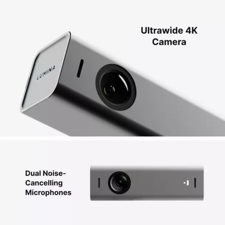 LUMINA 4K Webcam IA : Qualité Studio, Micros Doubles, Vidéo Ultra-Clair pour Mac & PC