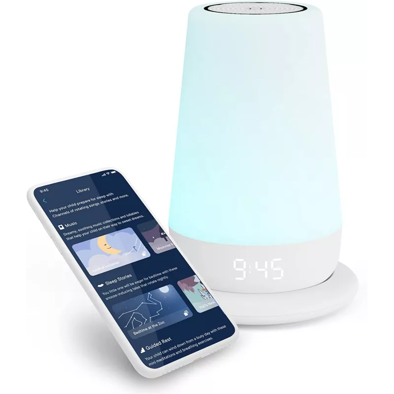 Hatch Rest+ 2nd Gen Portable Dream Machine with Charging Base, Baby, Toddler, Night Light, Sound Machine, Time-to-Rise