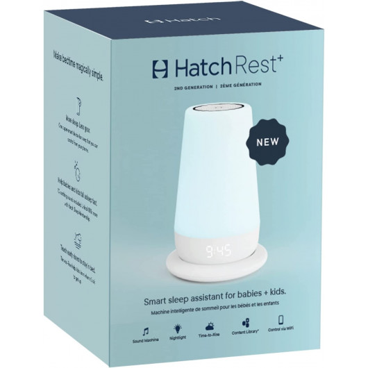 Hatch Rest 2nd generation - Night Light, Sound Machine, and Time