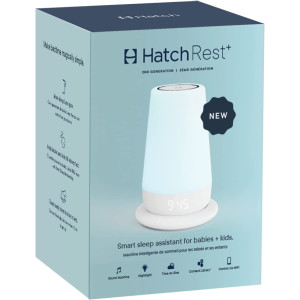 Hatch Rest+ 2nd Gen Portable Dream Machine with Charging Base, Baby, Toddler, Night Light, Sound Machine, Time-to-Rise
